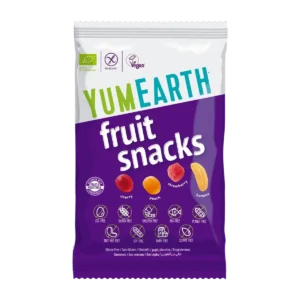 YumEarth Organic Fruit Snacks 50g pack, front