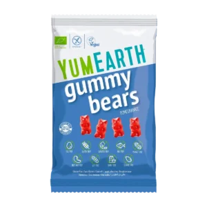 YumEarth Organic Gummy Bears 50g pack, front