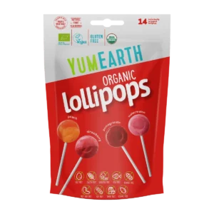 Organic Classic Assorted Lollipops, 14 Pops