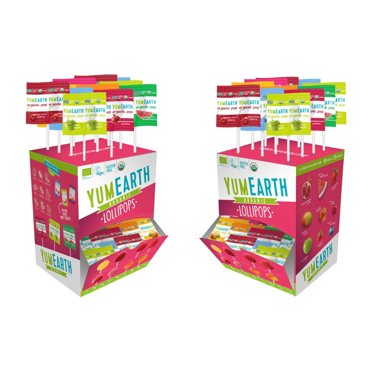 Organic Bulk Assorted Lollipops, 100 Pops