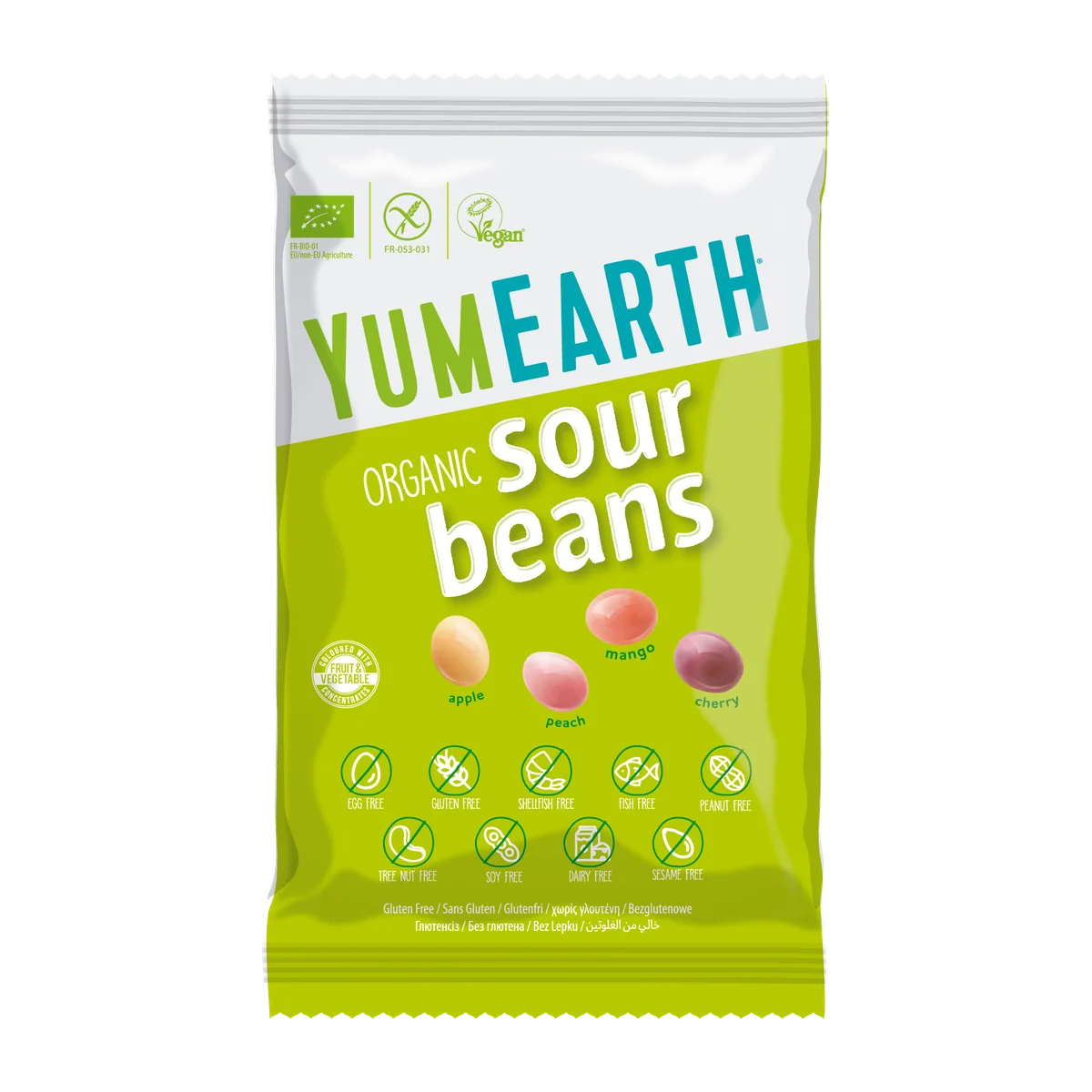 Organic Sour Beans, 50g
